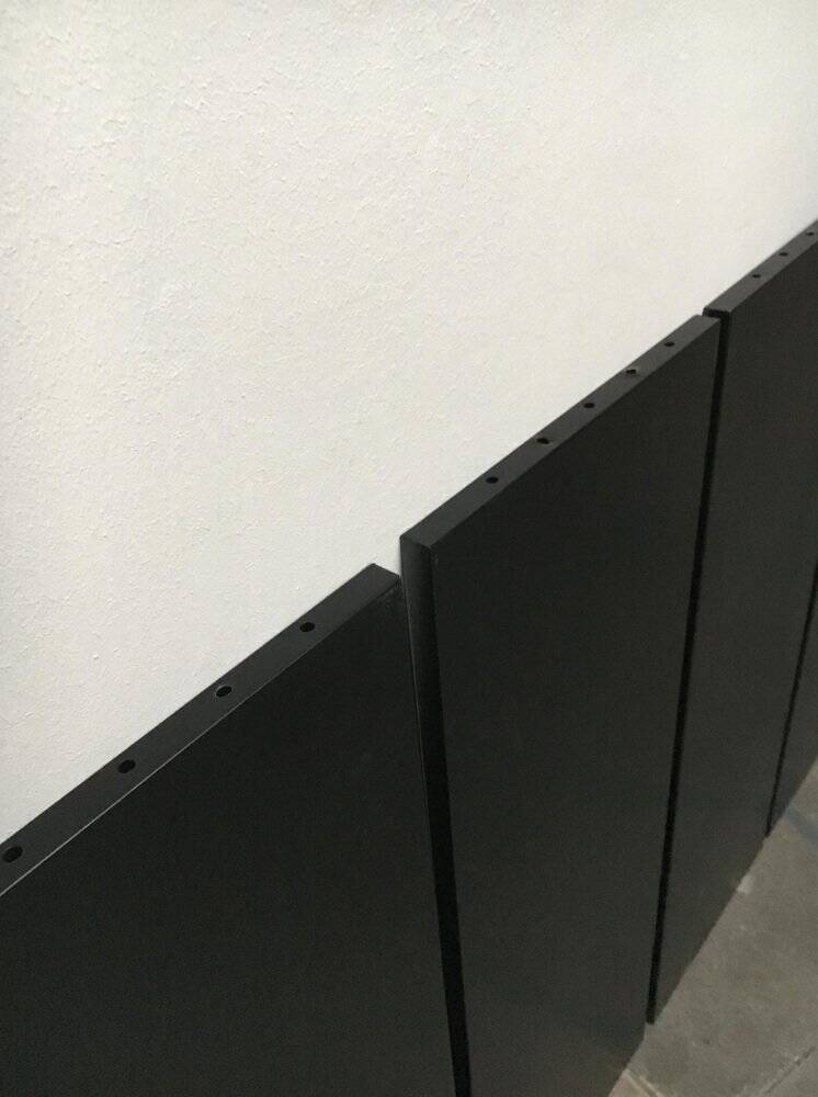 Postmodern Italian graffiti shelf by Rodney Kinsman for Bieffeplast, 1980s.