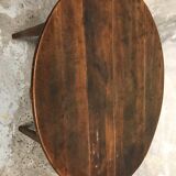 Oval antique oak farm table