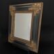 Black and gold mirror Empire style 34x39cm
