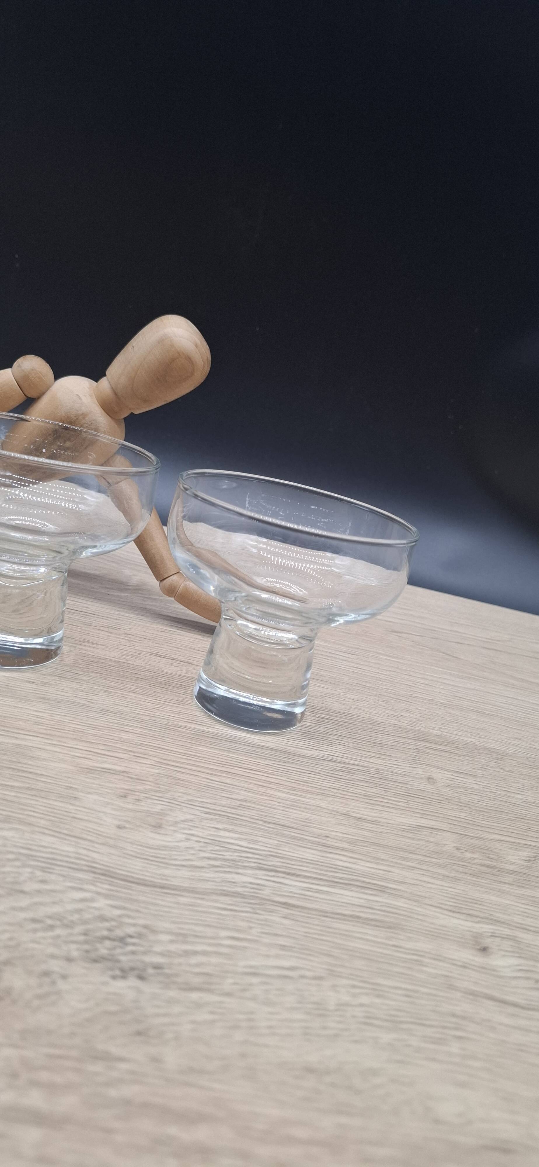 Set 4 verres italiens pied plein