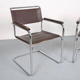 Set of 2: Thonet S34 Mart Stam Bauhaus Vintage Cantilever Chairs