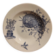 Assiette creuse vintage française, R. Lafitte, Terre de Fer, Salins