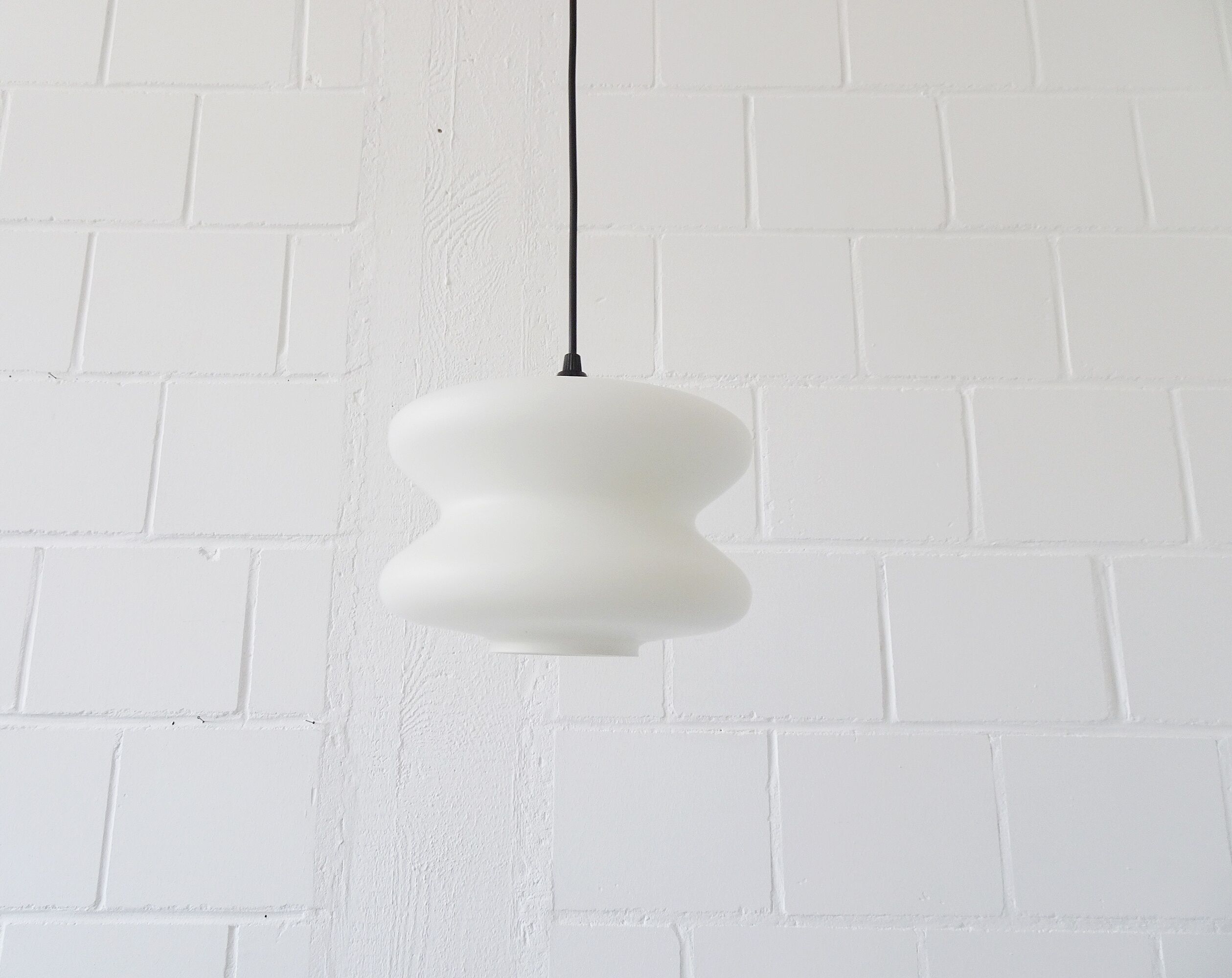 Pendant lamp made of opal glass