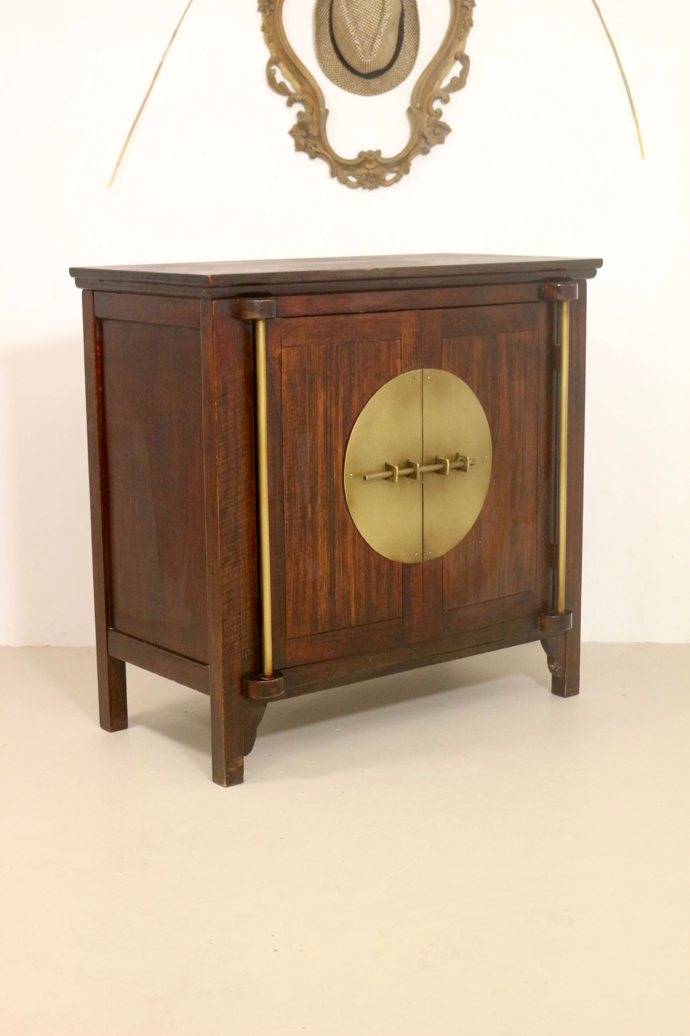 Antique buffet with swing doors Asian design