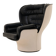 Elda Chair, Joe Colombo, Comfort, Black and Creme, Italy, circa 1970