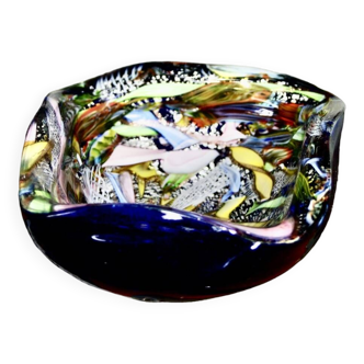 Cendrier vintage bisancio avem murano 1960