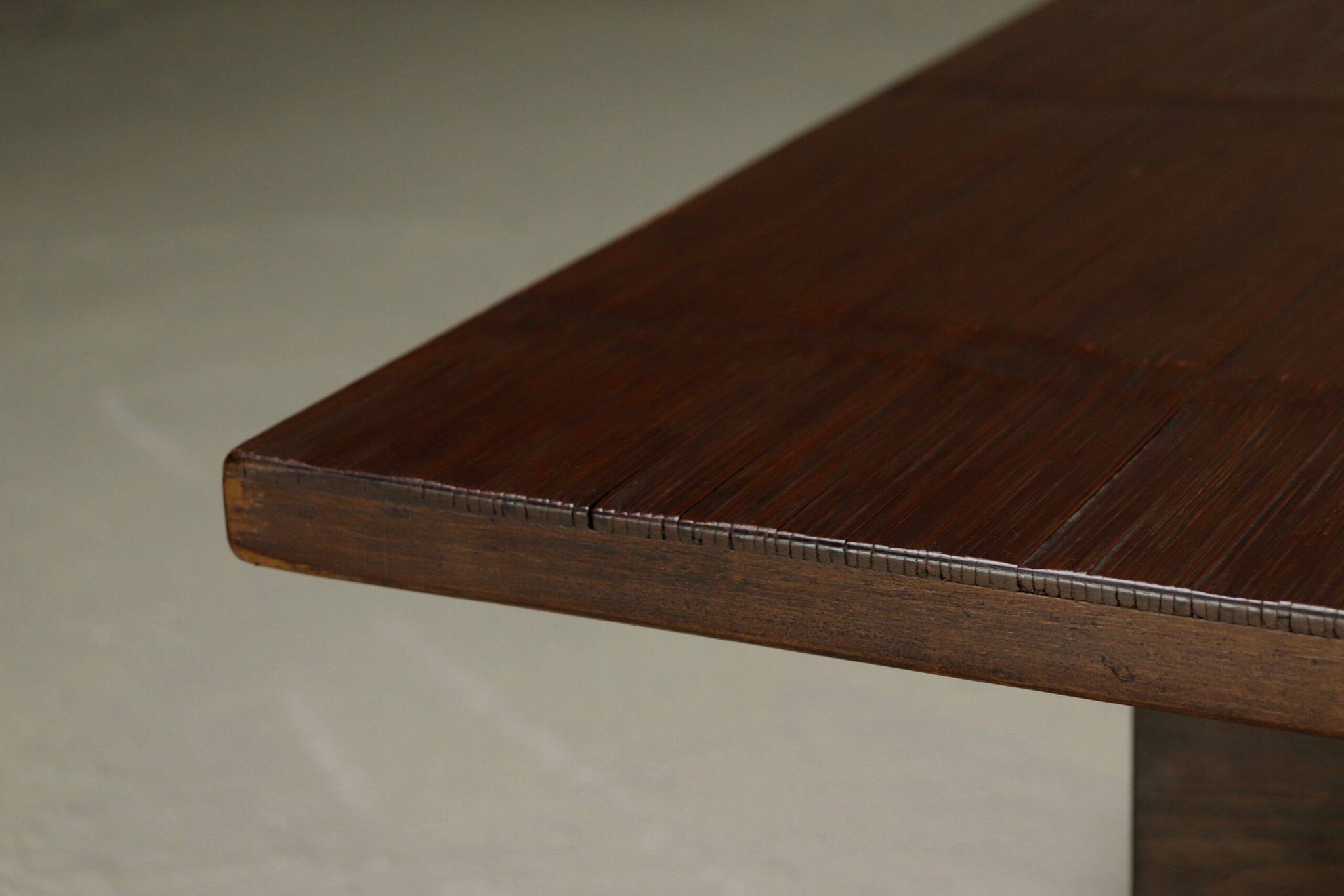 Bamboo and wood coffee table by Axel Vervoordt 1980s