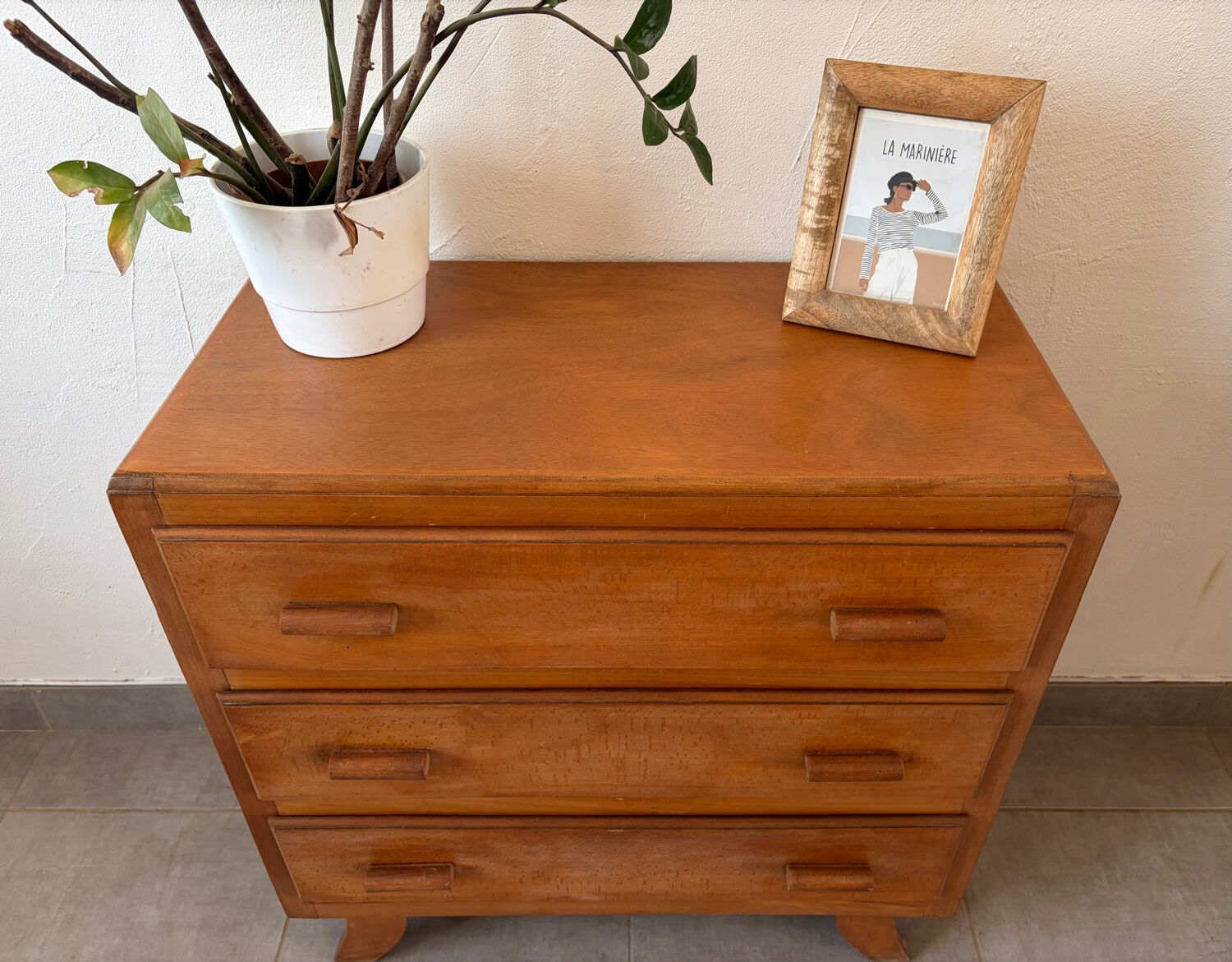 Vintage oak chest of drawers