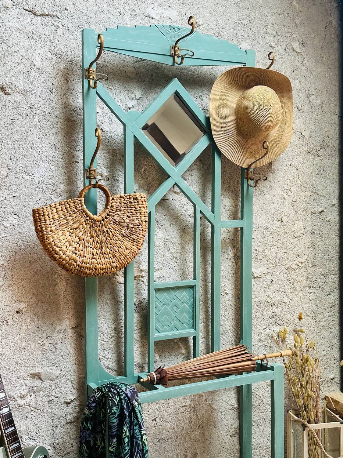 Art Deco coat rack cloakroom