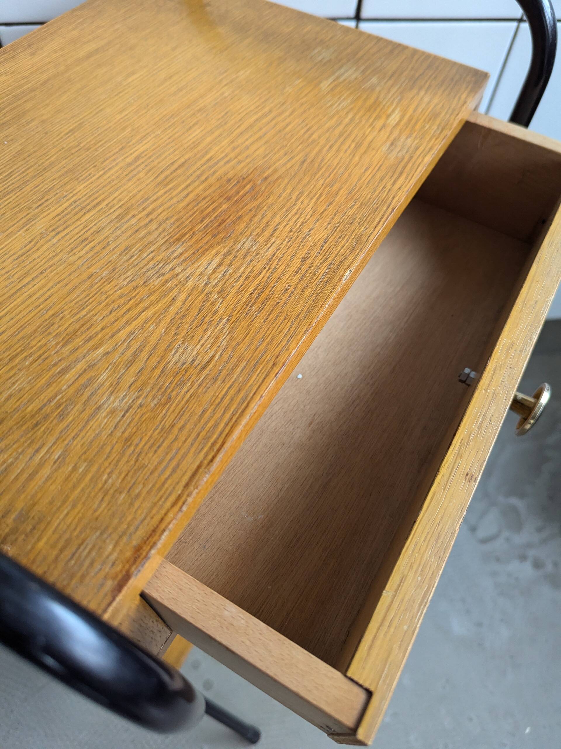 50s bedside table in J.Hitier style