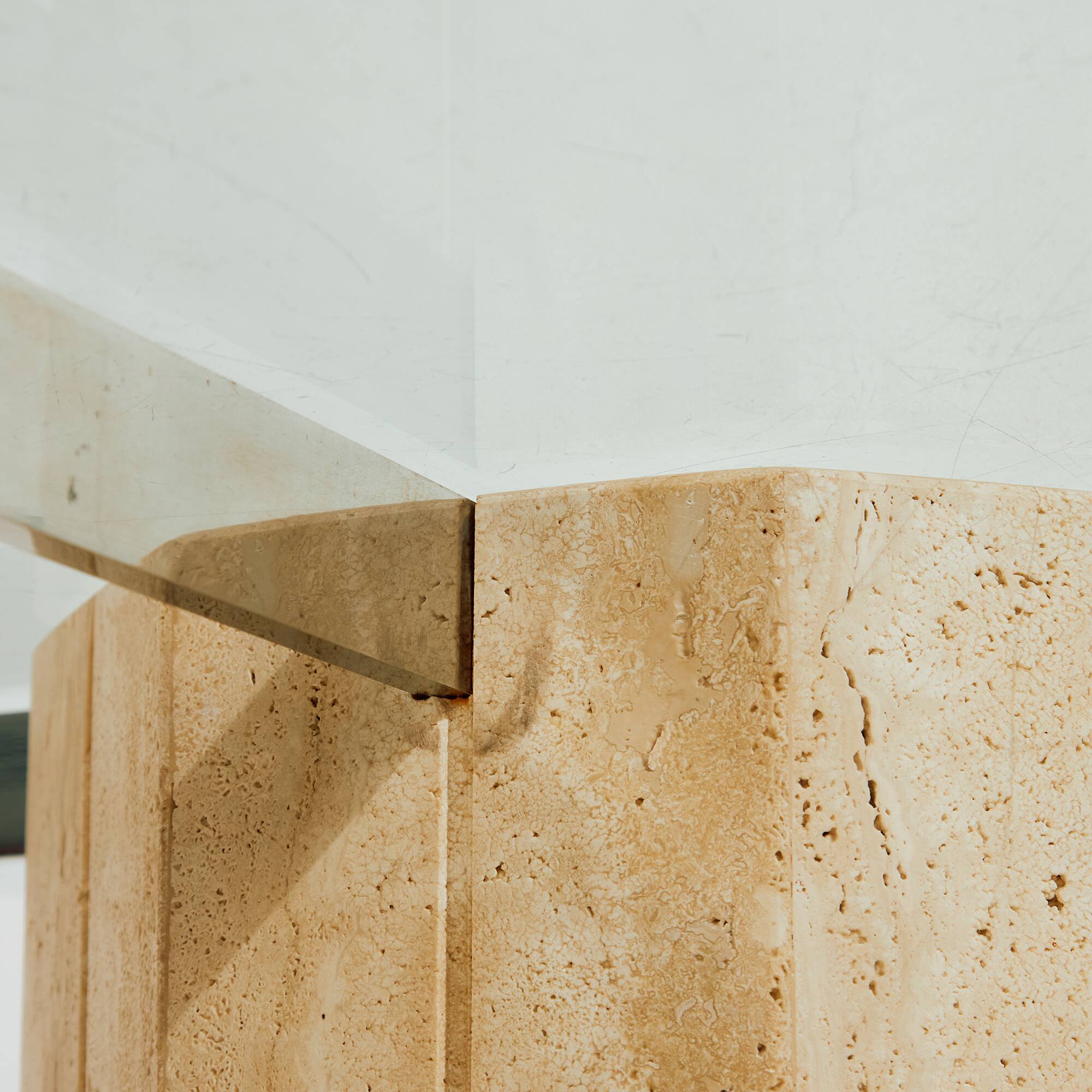 Italian limestone coffee table (MK9883)