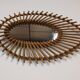 Rattan eye mirror from the 50s/60s