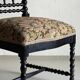Oak bobbin chair | France | 1850s