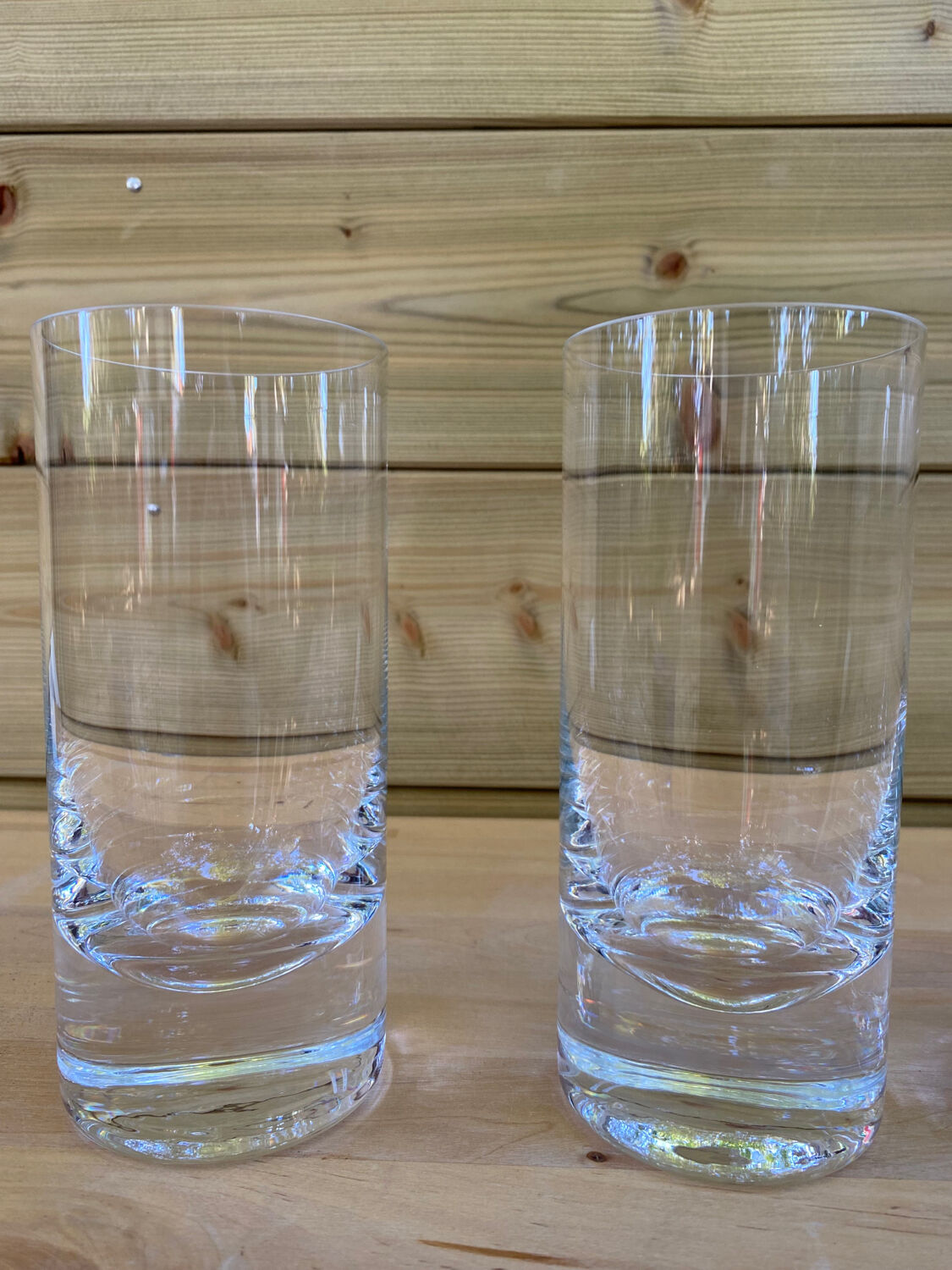 Set of 4 crystal tumbler glasses, Moser