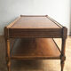 Table basse marquetée en bois massif