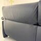 3-seater navy blue leather sofa, design by De Sede DS10, vintage 90s.