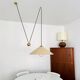 Large Adjustable Pendant Lamp with Counterweight by Florian Schulz