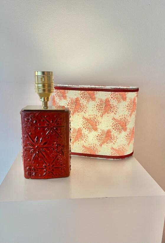 1960s Scheurich Kosmos table lamp - battery-operated light - 38 cm