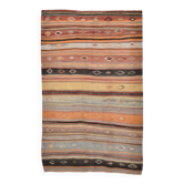 Tapis turc anatolien, motif vintage, 163 x 259 cm