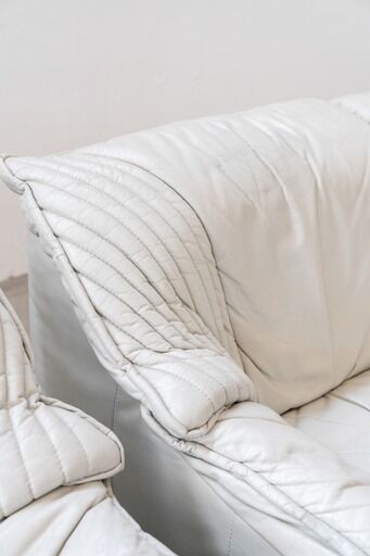 Canapés en cuir, années 1970, ensemble de 2