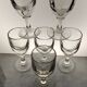 6 wine glasses Late 19th century