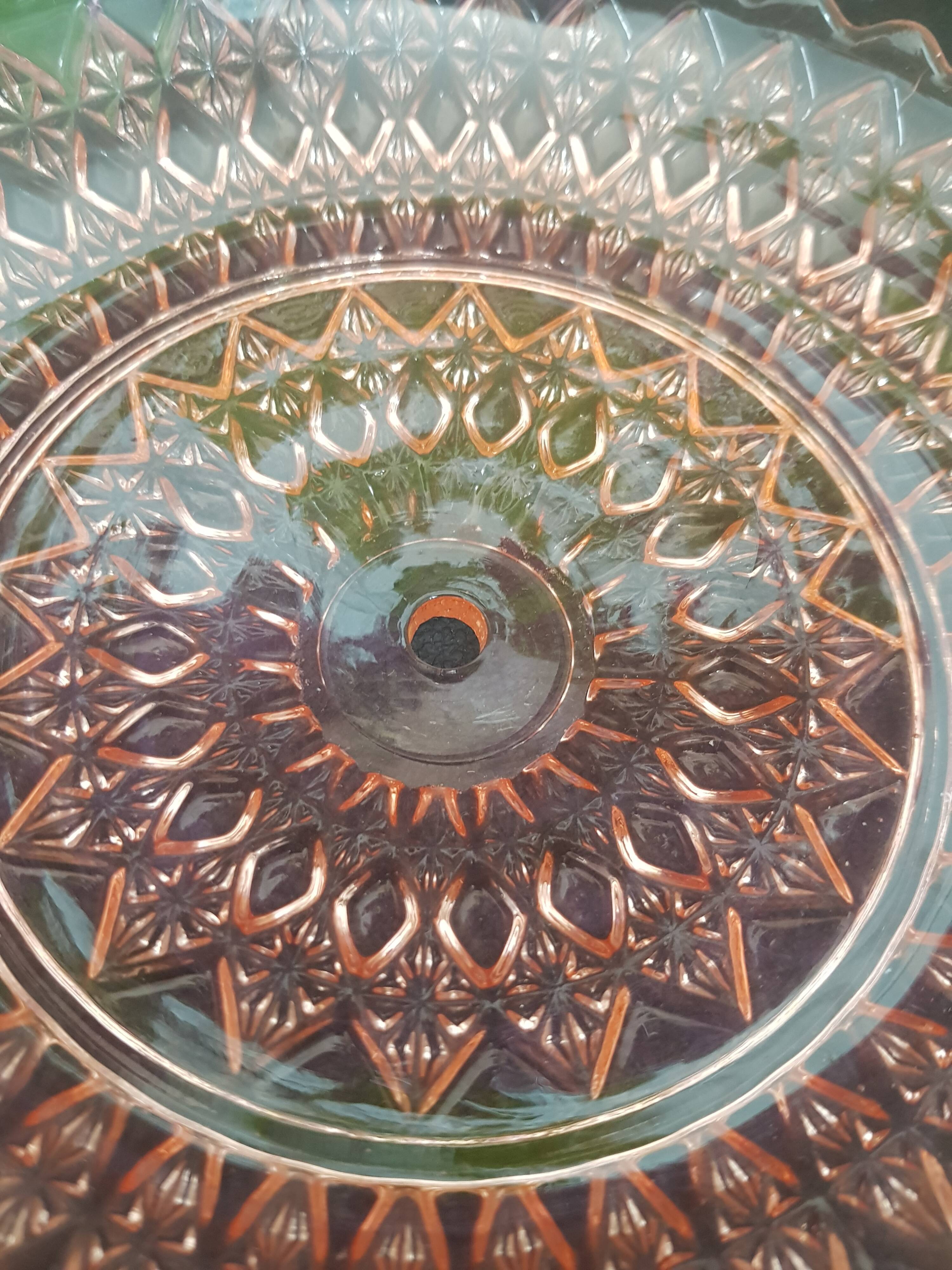 Pink glass lampshade