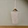 Vintage frosted glass globe pendant light