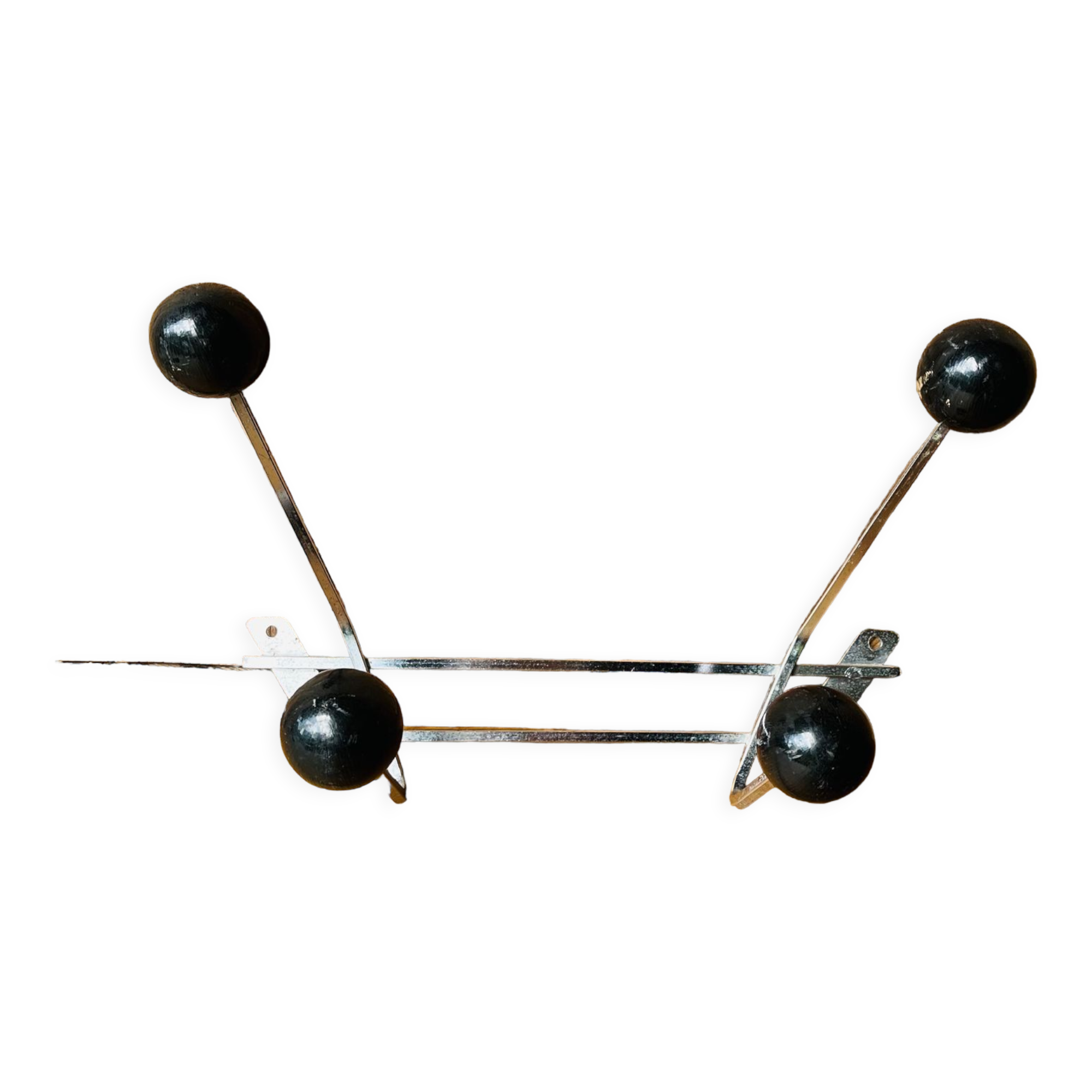 Vintage wall coat rack 4 hooks