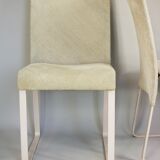 Pair of chairs by Giovanni Offredi model published by Saporiti Italy circa 1970 Ealing