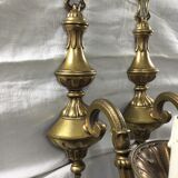 Pair of bronze applique 1 light