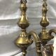 Pair of bronze applique 1 light
