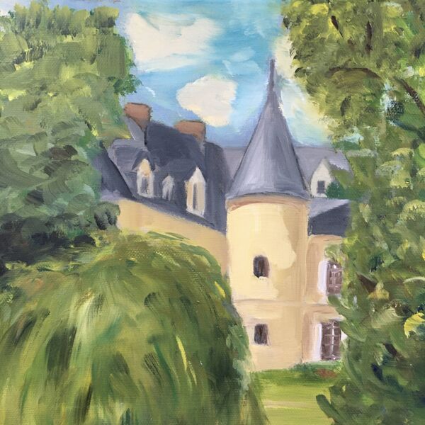 Tableau le château du lac