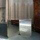"120" coffee table in stainless steel, minimal design by folding metal