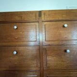 Oak storage cabinet