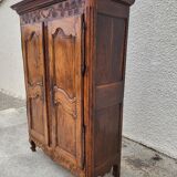 Wardrobe 2 doors Louis XV walnut of the XlX th siecle