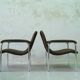 Mid-Century Easy Chairs in Tubular Steel from Thonet, 1970s, Set of 2.