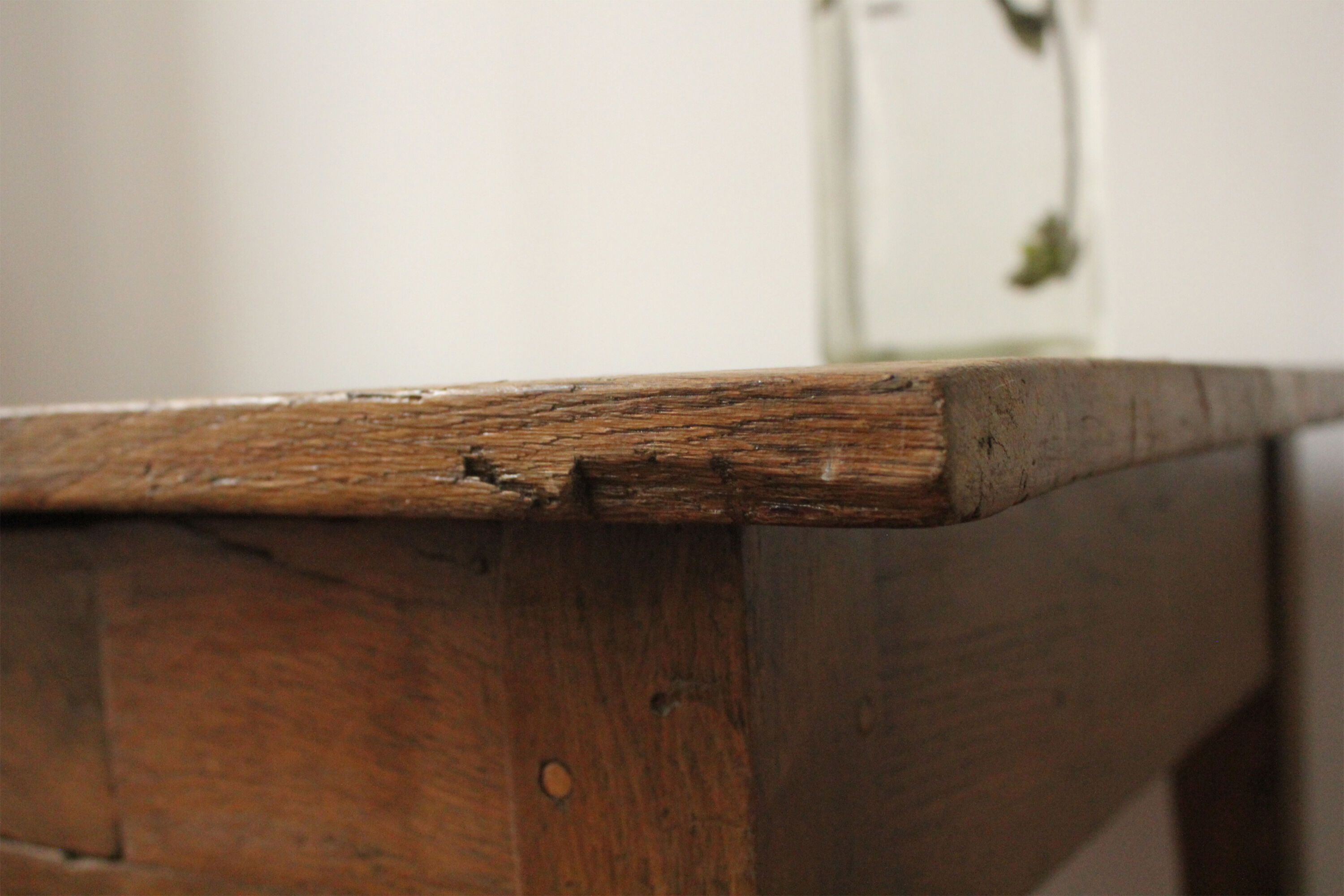 Rustic wooden desk farmhouse style