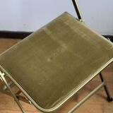Velvet folding chair