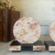 Pair of Art Deco marble and onyx bookends