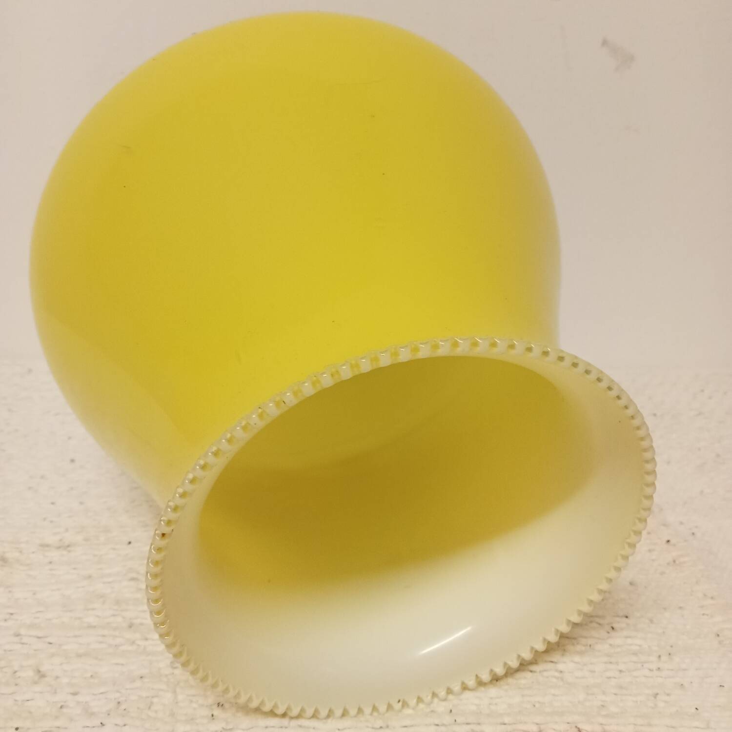Yellow opaline pendant light