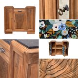 Parisian art deco buffet walnut brut massive 1920