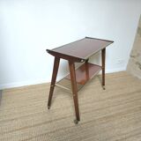 Side table with compass legs