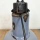 Industrial Grey Enamel Bauhaus Pendant Lamp, 1930s