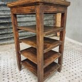 Antique side table shelving unit etagere wood