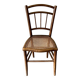 Wooden and cane bistro chair