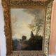 19th Century Italian School: oil on canvas painting "The Diligence"