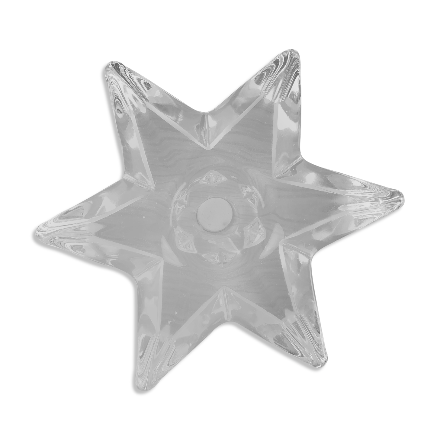 CANDLE HOLDER STAR IN CRYSTALGLASS LORRAINE