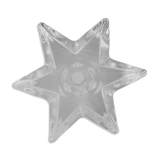 Bougeoir etoile en verre cristallerie lorraine