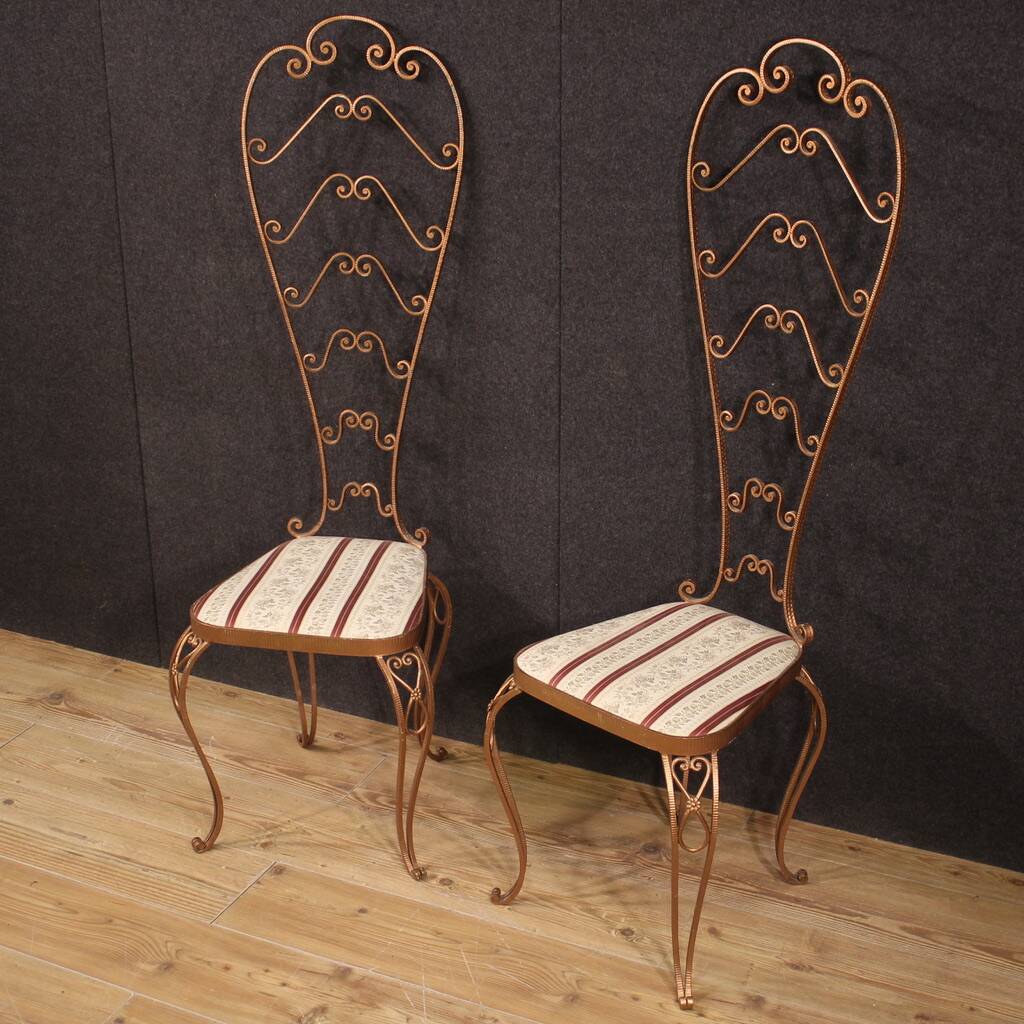 Pair of Italian chairs from the 60s Pier Luigi Colli