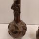Paire de vases soliflore en bronze. Japon, XIX eme Siècle.-